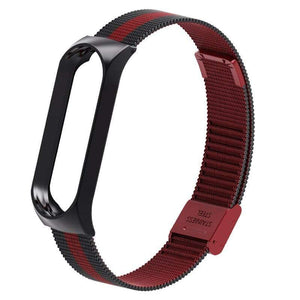Rovtop Smart Wrist Band Bracelet Strap for Xiaomi Mi Band 3 4 MiBand 4 3 Strap Metal Bracelet Stainless Steel Wrist Strap Z2