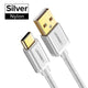 Oiko Store  Silver / 0.25m Ugreen USB Type C Cable for Samsung S9 S8 Fast Charge Type-C Mobile Phone Charging Wire USB C Cable for Xiaomi mi9 Redmi note 7