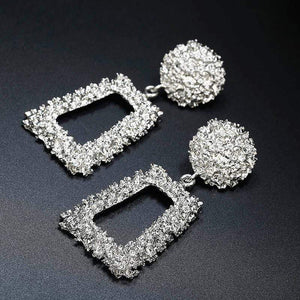 Oiko Store  silver-361181 2018 Newest Fashion Earrings For Women European Design Drop Earrings Gift For Friend