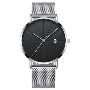Simple Men's Watch 2019 Stainless Steel Mesh Band Watches Classic Quartz Date Wristwatch Casual Luxury Masculino Relogios