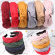 Simple Cloth Headband Cross Cotton Soft 1PC Bow Knot Turban Hairband Comfortable Seaside Girls Sweet 8 Colors Gifts Solid