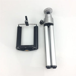 Professional Foldable Camera Tripod Holder Stand Screw 360 Degree Fluid Head Tripod Stabilizer Aluminum with Phone Holder