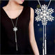 Oiko Store Snowflake with Pearl Ladies' Necklace RAVIMOUR