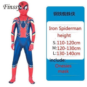Oiko Store  Spiderman-173 / S Spiderman Superman Iron Man Cosplay Costume for Boys Carnival Halloween Costume for Kids Star Wars Deadpool Thor Ant man Panther