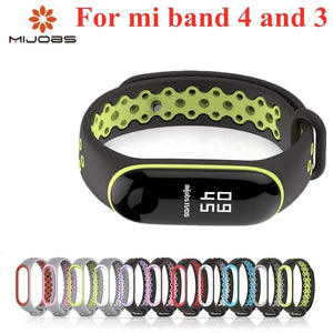 Sport Mi Band 3 4 Strap wrist strap for Xiaomi mi band 3 sport Silicone Bracelet for Mi band 4 3 band3 smart watch bracelet