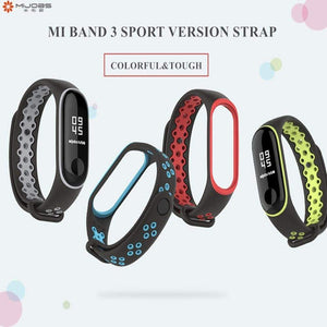 Sport Mi Band 3 4 Strap wrist strap for Xiaomi mi band 3 sport Silicone Bracelet for Mi band 4 3 band3 smart watch bracelet