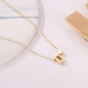 SUMENG Fashion Tiny Heart Dainty Initial Personalized Letter Name Choker Necklace For Women Pendant Jewelry Accessories Gift