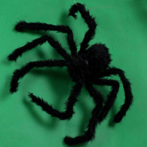 Super big plush spider made of wire and plush black and multicolour style for party or halloween decorations 1Pcs 30cm,50cm,75cm