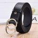 NO.ONEPAUL female deduction side gold buckle jeans wild belts for women fashion students simple New Circle Pin Buckles Belt