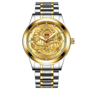 Relogio Masculino 2020 Fashion Men Watch Golden Mens Watches Top Brand Luxury Waterproof Quartz Dragon Clock Male Dropshipping