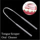 Tongue Scraper Cleaner Fresh Breath Cleaning Coated Tongue Toothbrush Dental Oral Hygiene Care Tools Stainless Steel