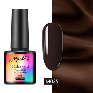 Oiko Store  Top Coat MORDDA 8 ML Gel Polish UV LED Nail Varnish For Manicure 60 Colors Gel Lacquer Semi Permanent Gel Paint Nail Art DIY Design Tools