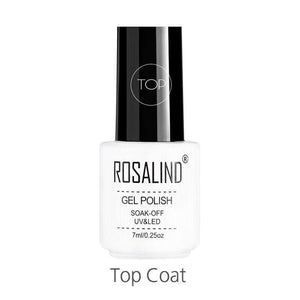 ROSALIND Gel Polish Set All For Manicure Semi Permanent Vernis top coat UV LED Gel Varnish Soak Off Nail Art Gel Nail Polish
