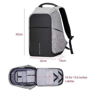 Oiko Store Trendy Anti-Thief Smart Backpack with USB charging port
