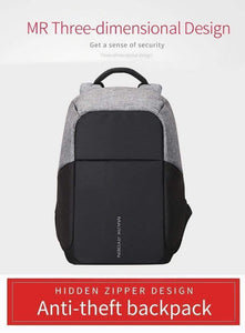Oiko Store Trendy Anti-Thief Smart Backpack with USB charging port