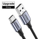 Oiko Store  Upgrade Grey / 0.25m Ugreen USB Type C Cable for Samsung S9 S8 Fast Charge Type-C Mobile Phone Charging Wire USB C Cable for Xiaomi mi9 Redmi note 7