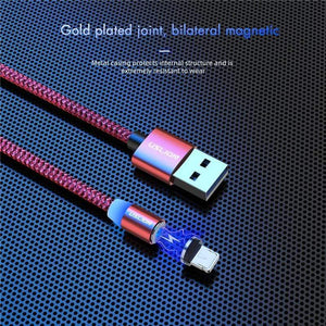 USLION Magnetic Micro USB Cable Fast Charging USB Type C Cable Magnet Charger Data Charge Cable Cord For Iphone 7 Samsung Xiaomi
