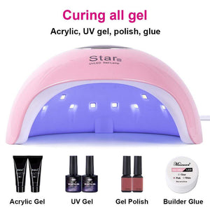 UV Lamp For Manicure LED Nail Dryer Lamp Sun Light Curing All Gel Polish Drying UV Gel USB Smart Timing Nail Art Tools LASTAR6
