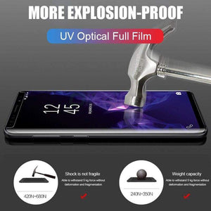 UV Tempered Glass For Samsung Galaxy S9 S8 S10 Plus Note 8 9 10 100D Full Liquid Screen Protector For Samsung S8 S7 Edge Glass