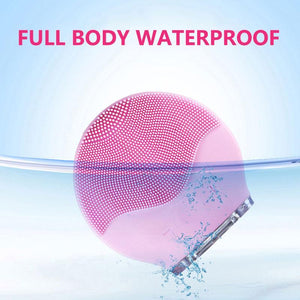 Vibration Face Cleansing Brush Waterproof Silicone Electric Sonic Foreoing Cleanser Skin Blackhead Remover Pore Face Massage