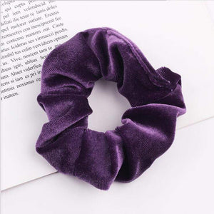33Colors Korea Velvet Hair Scrunchie Elastic Hair Bands Solid Color Women Girls Headwear Ponytail Holder Hair Accessories