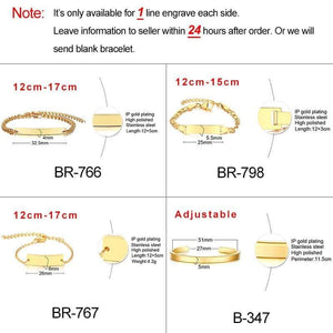 Vnox Personalize Custom Baby Name Bracelet Gold Tone Solid Stainless Steel Adjustable Bracelet New Born to Child Girls Boys Gift