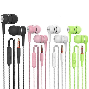 VPB S12 Sport Earphone wholesale Wired Super Bass 3.5mm Crack Colorful Headset Earbud with Microphone Hands Free for Samsung