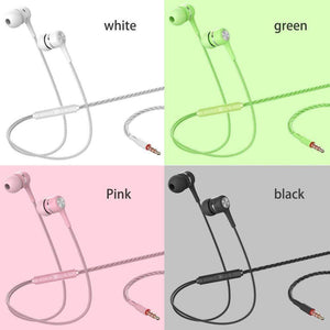 VPB S12 Sport Earphone wholesale Wired Super Bass 3.5mm Crack Colorful Headset Earbud with Microphone Hands Free for Samsung