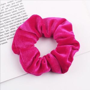33Colors Korea Velvet Hair Scrunchie Elastic Hair Bands Solid Color Women Girls Headwear Ponytail Holder Hair Accessories