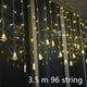 Oiko Store  warm white 4 / 220v EU PLUG Christmas Decorations for Home Lights Outdoor Led String Warm White Kerst 12 Lamp