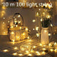 Oiko Store  warm white 5 / 220v EU PLUG Christmas Decorations for Home Lights Outdoor Led String Warm White Kerst 12 Lamp