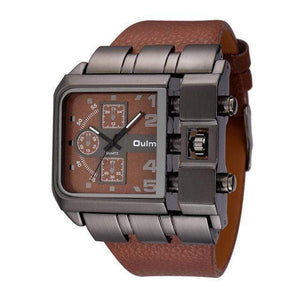 Oiko Store watch Brown Men's Watch Oulm Big Dial