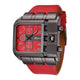 Oiko Store watch Red Men's Watch Oulm Big Dial