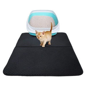 Waterproof Pet Cat Litter Mat EVA Double Layer Cat Litter Trapping Pet Litter Cat Mat Clean Pad  Products For Cats Accessories