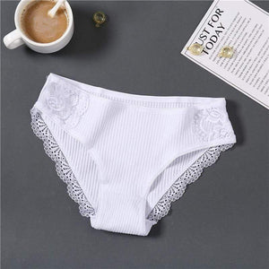 New Sexy Lace Panties For Women Girls Underwear Cotton Panty 2019 Soild Elasticity Comfortable Low-Rise Lingerie Panties M L XL