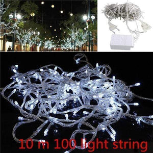 Oiko Store  white / 220v EU PLUG Christmas Decorations for Home Lights Outdoor Led String Warm White Kerst 12 Lamp