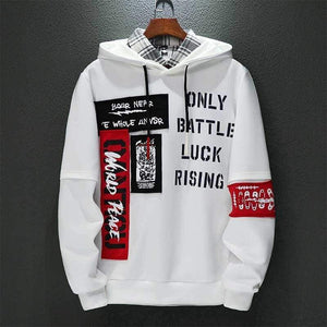 URSPORTTECH Brand New Men Hoodies Sweatshirts Men Letter Print Long Sleeve Hoodie Hip Hop Streetwear Clothing Plus Size M-4XL