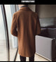 Winter Long Wool Coat Man Brown Warm Man Coat Korean Slim Fit Long Jacket Men Trend Brown Black Coat Men Casaco Masculino