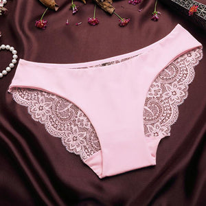 Women's Sexy Lace Panties Seamless Cotton Breathable Panty  Briefs Plus Size Girl Brand Underwear
