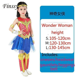 Oiko Store  Wonder Woman / S Spiderman Superman Iron Man Cosplay Costume for Boys Carnival Halloween Costume for Kids Star Wars Deadpool Thor Ant man Panther