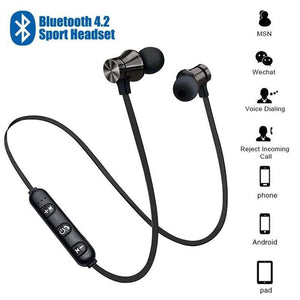 XT11 Magnetic Bluetooth Earphone Sport Running Wireless Neckband Headset Headphone With Mic Stereo Music For All Smart Phones