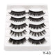 Oiko Store  Y43 SEXYSHEEP 5Pairs 3D Mink Hair False Eyelashes Natural/Thick Long Eye Lashes Wispy Makeup Beauty Extension Tools