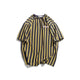 Dark Icon Vertical Stripe Oversized Men's Tshirts Short Sleeve 2019 Summer New Korean Style Loose T-shirt Men Male Tee Cotton