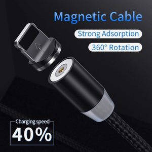 YKZ Magnetic Cable Micro USB Cable for iPhone Samsung Type C Magnetic Charge USB Cable Micro USB C Magnet Phone Cable lighting