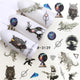 YWK 1 PC Halloween Nail Sticker Water Self Adhesive Nail Art Tattoo Big Lips/palms Decals for DIY Decor Wraps