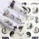 YWK 1 PC Halloween Nail Sticker Water Self Adhesive Nail Art Tattoo Big Lips/palms Decals for DIY Decor Wraps