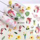 YWK 1 PC Halloween Nail Sticker Water Self Adhesive Nail Art Tattoo Big Lips/palms Decals for DIY Decor Wraps