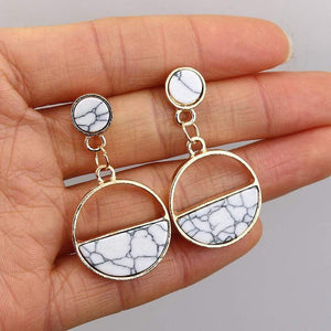 2019 New Fashion Stud Earrings For Women Golden Color Round Ball Geometric Earrings For Party Wedding Gift Wholesale Ear Jewelry