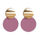 2019 New Fashion Stud Earrings For Women Golden Color Round Ball Geometric Earrings For Party Wedding Gift Wholesale Ear Jewelry