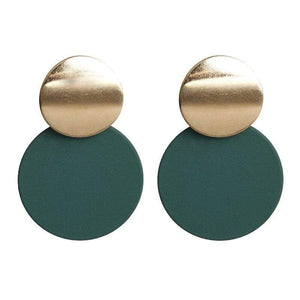 2019 New Fashion Stud Earrings For Women Golden Color Round Ball Geometric Earrings For Party Wedding Gift Wholesale Ear Jewelry